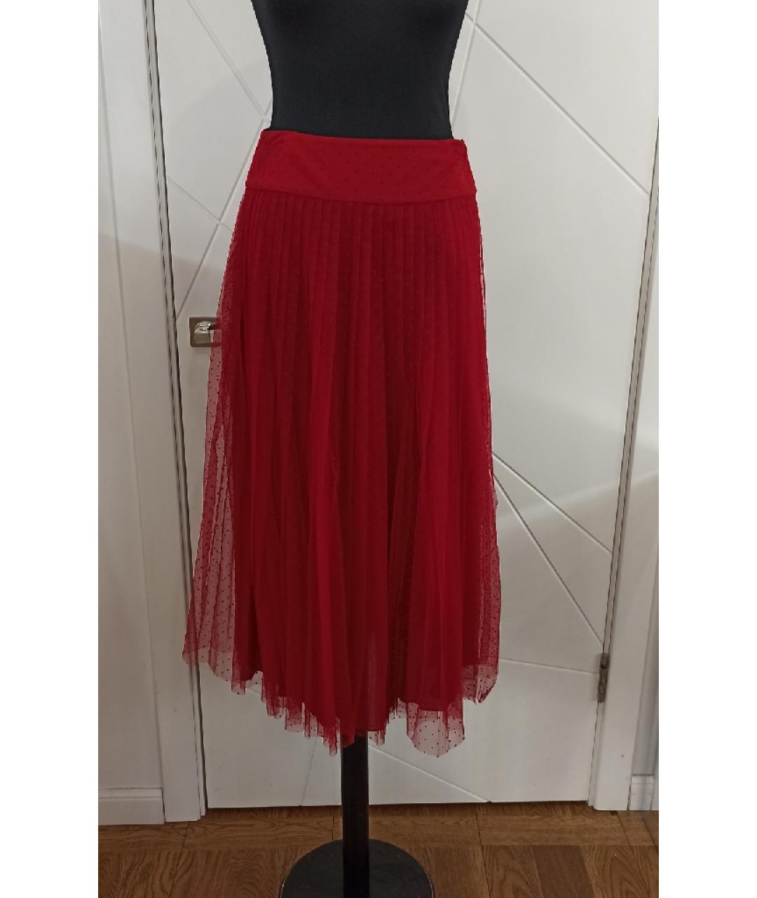CHRISTIAN DIOR Красная юбка миди, фото 8