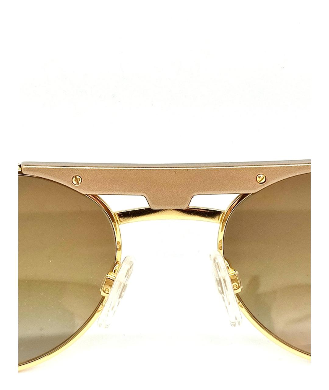 CAZAL Золотые металлические солнцезащитные очки, фото 7