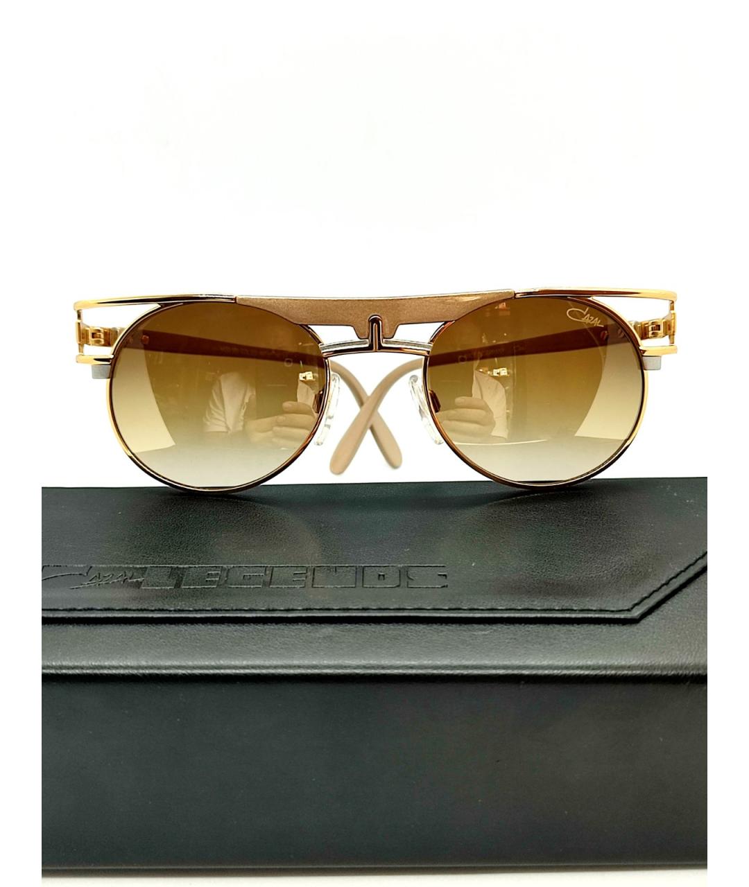 CAZAL Золотые металлические солнцезащитные очки, фото 9