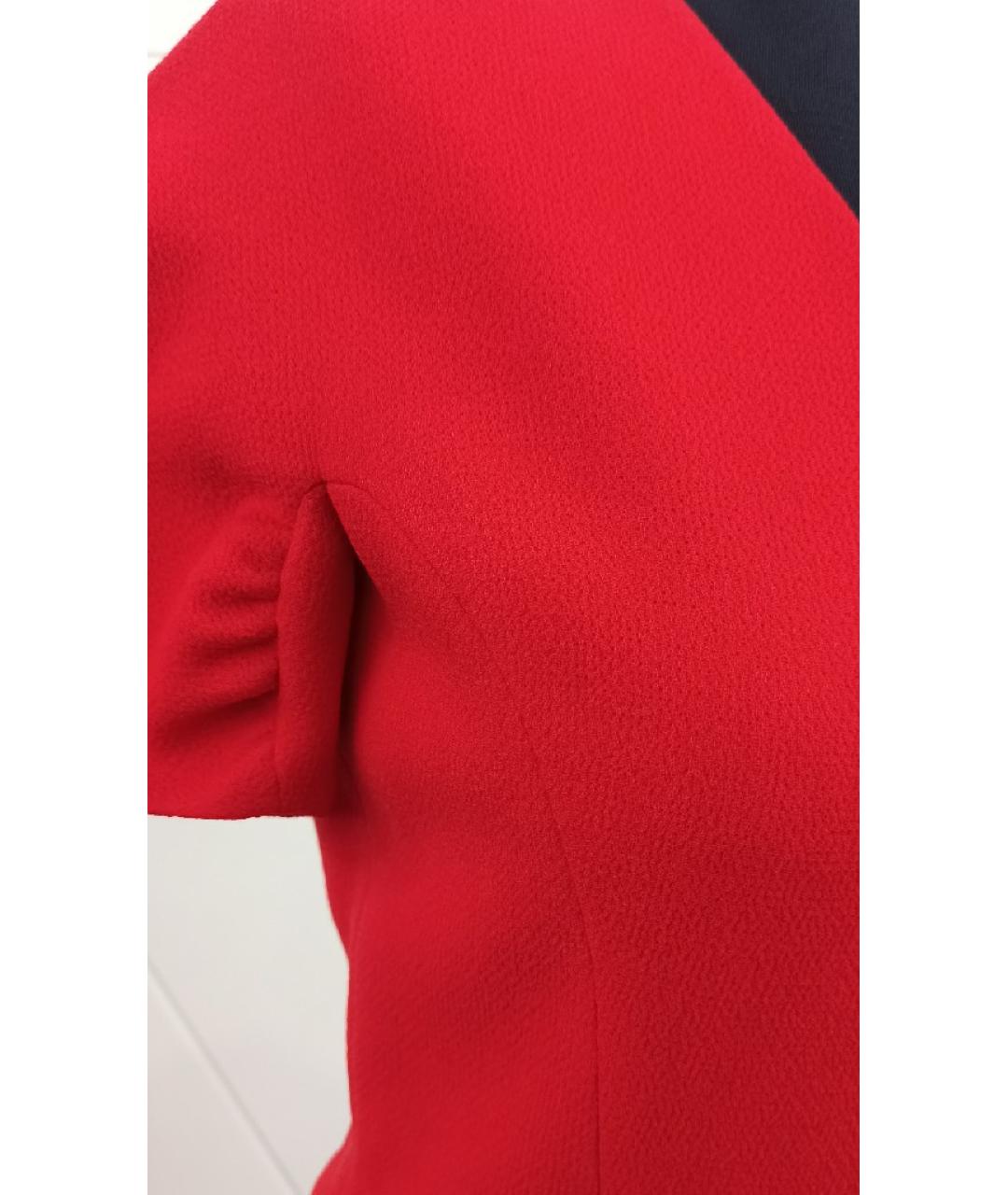 CHRISTIAN DIOR Красное шерстяное платье, фото 4