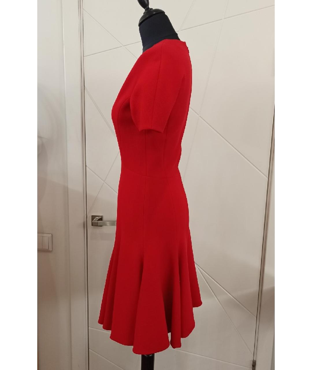 CHRISTIAN DIOR Красное шерстяное платье, фото 2