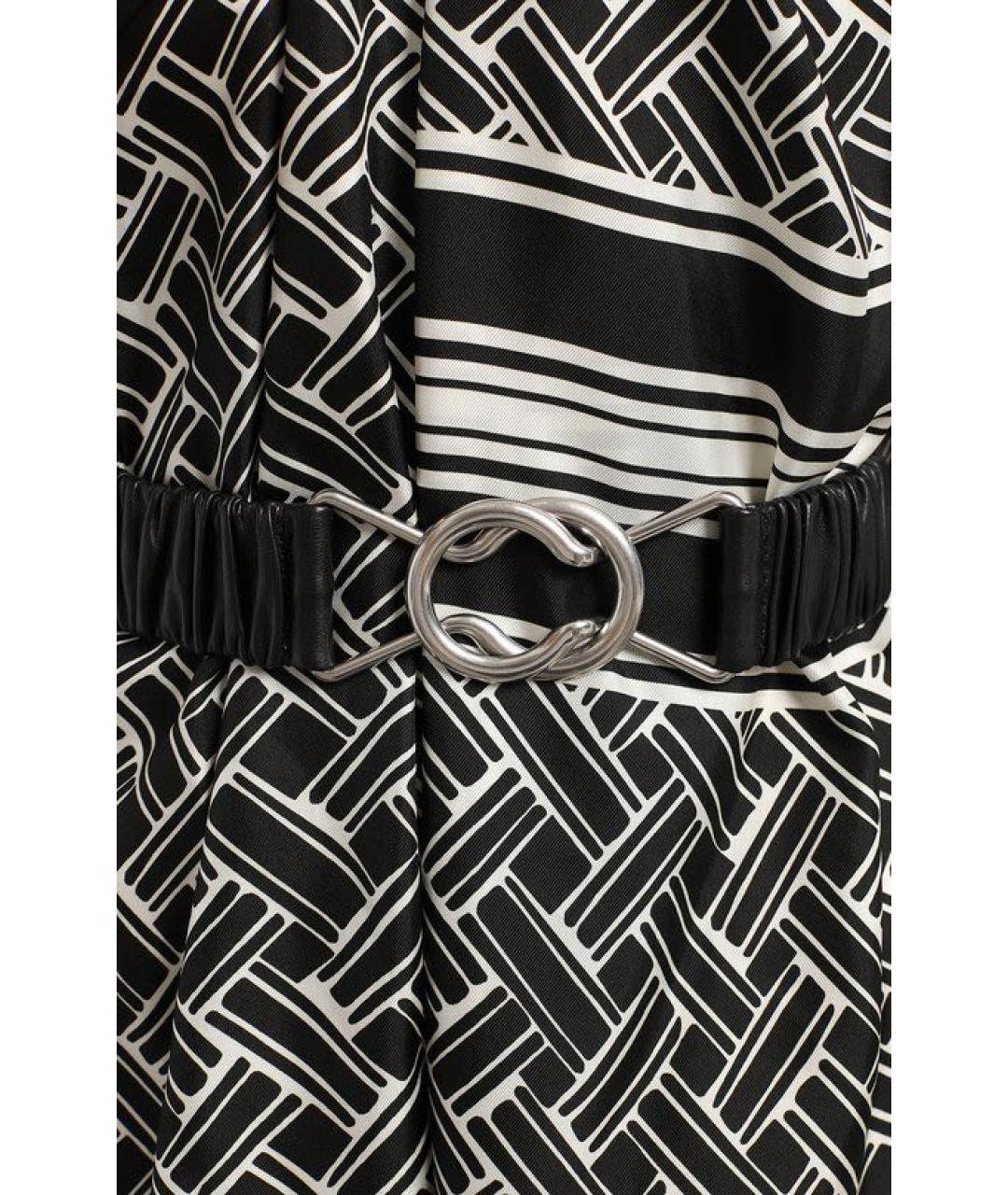 BOTTEGA VENETA Мульти шелковое повседневное платье, фото 4