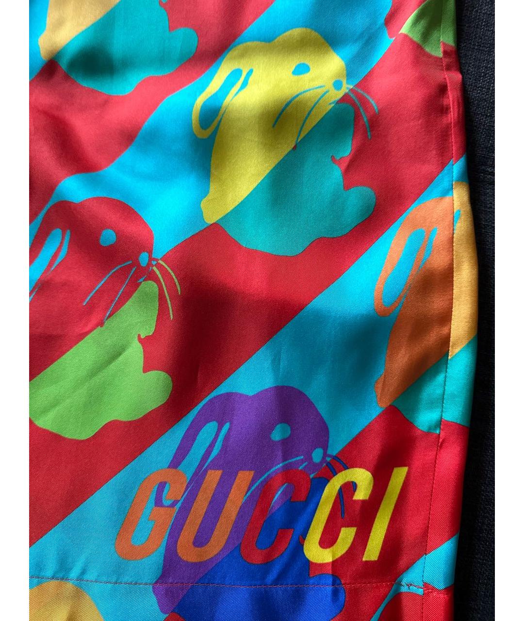 GUCCI Шелковые шорты, фото 4