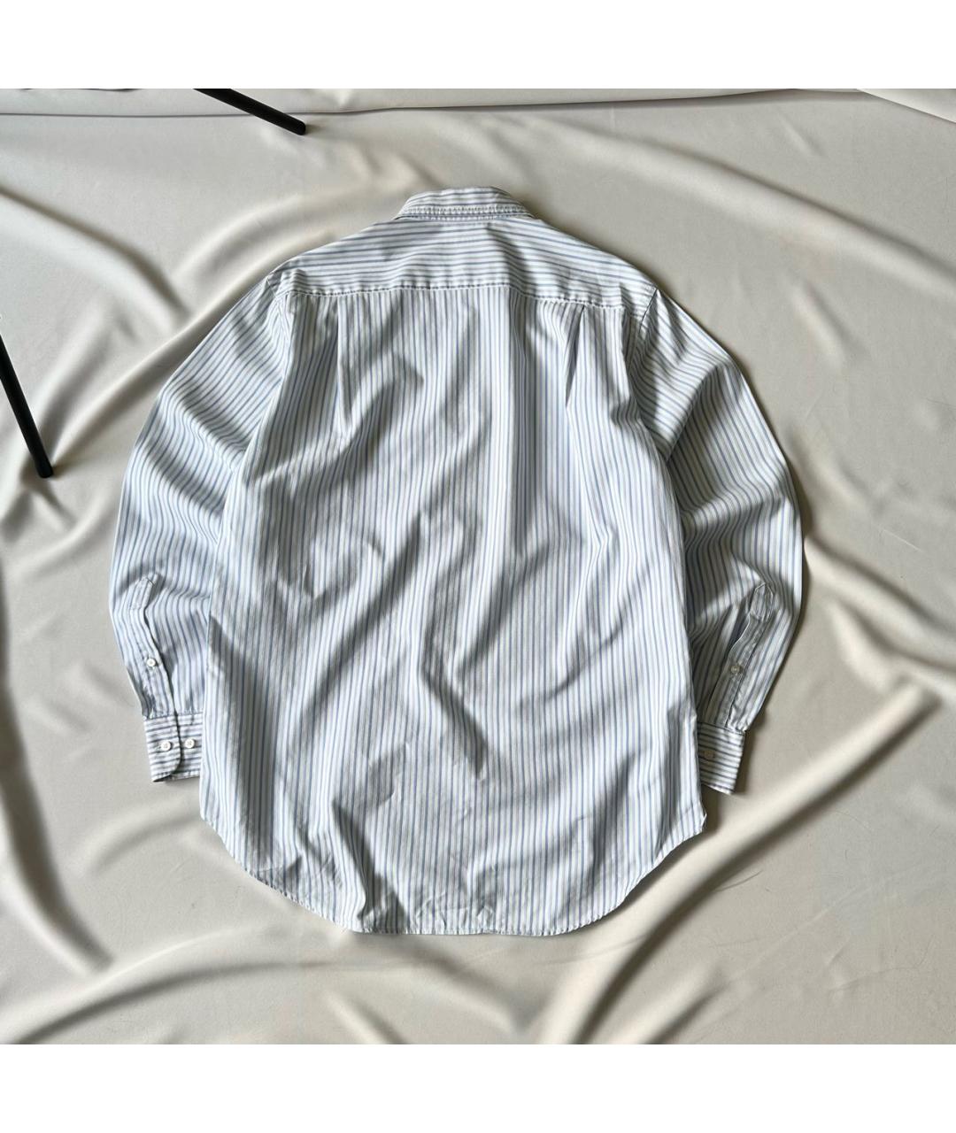 LORO PIANA Белая хлопковая классическая рубашка, фото 2