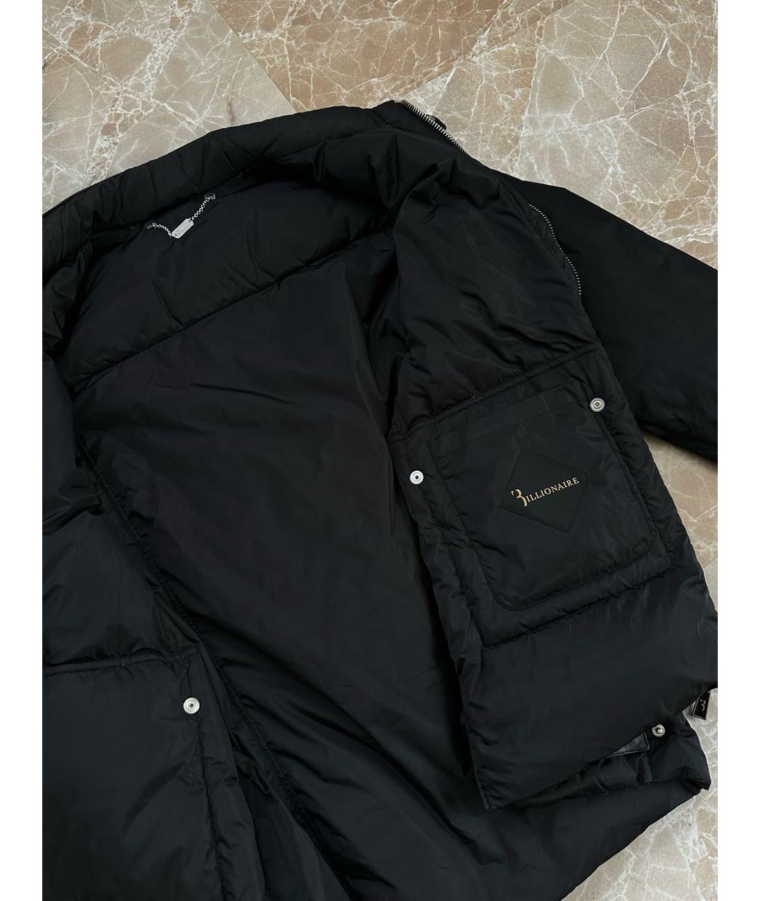 BILLIONAIRE Черная полиамидовая куртка, фото 7