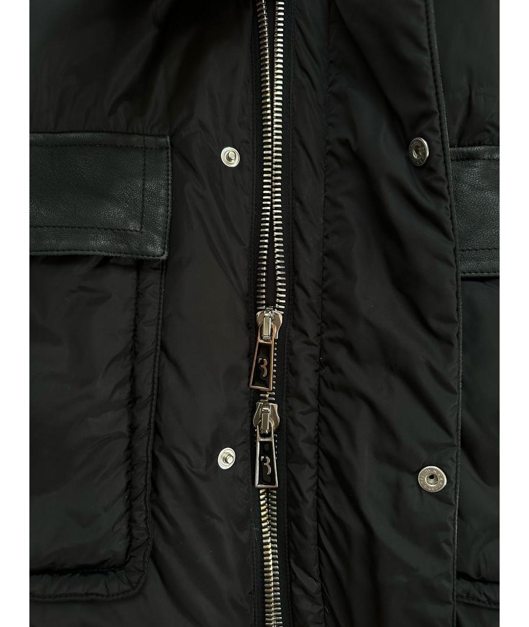 BILLIONAIRE Черная полиамидовая куртка, фото 4