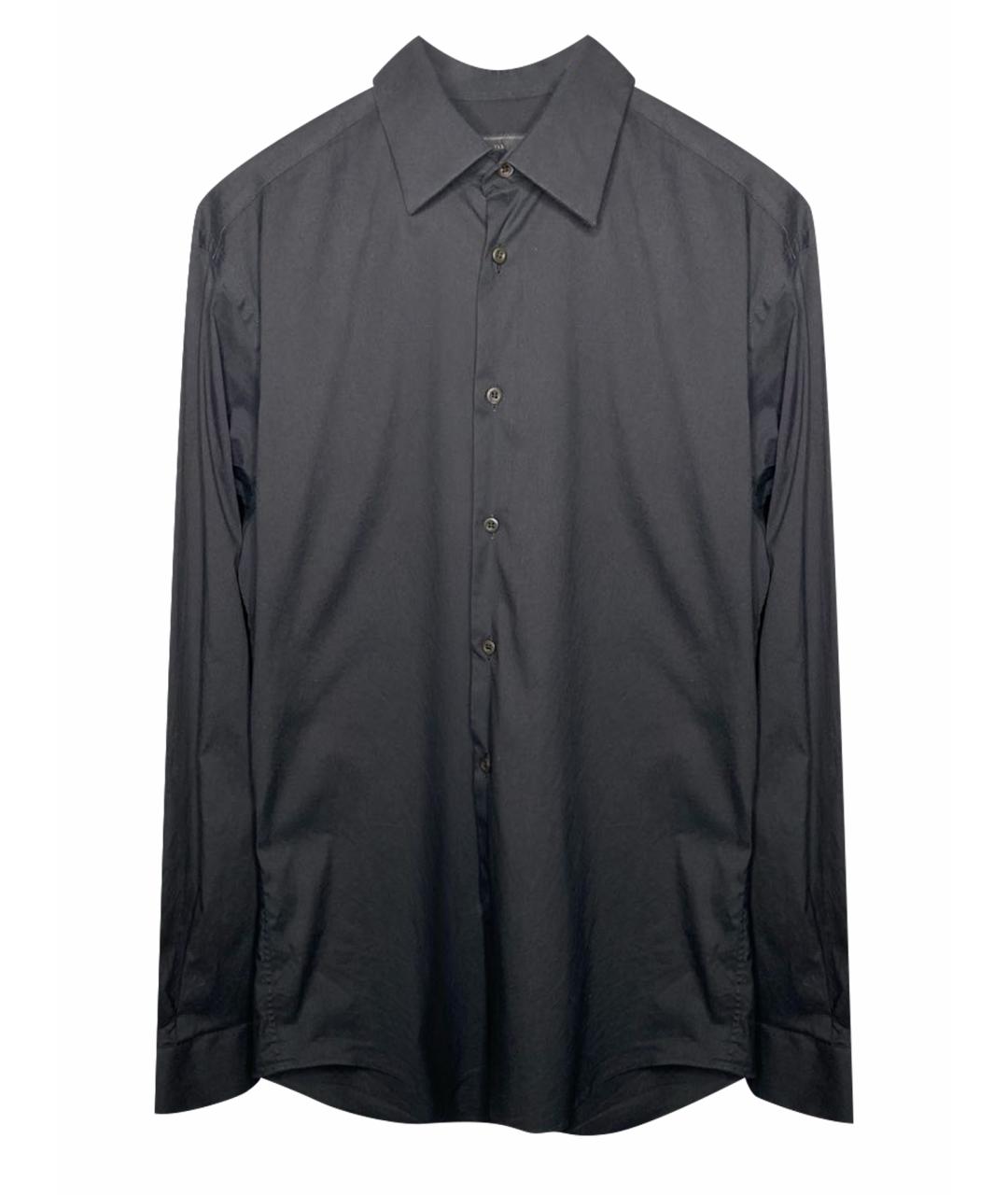 PRADA Черная хлопковая кэжуал рубашка, фото 1