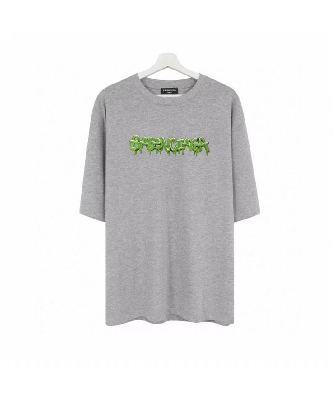 BALENCIAGA Серая футболка, фото 6