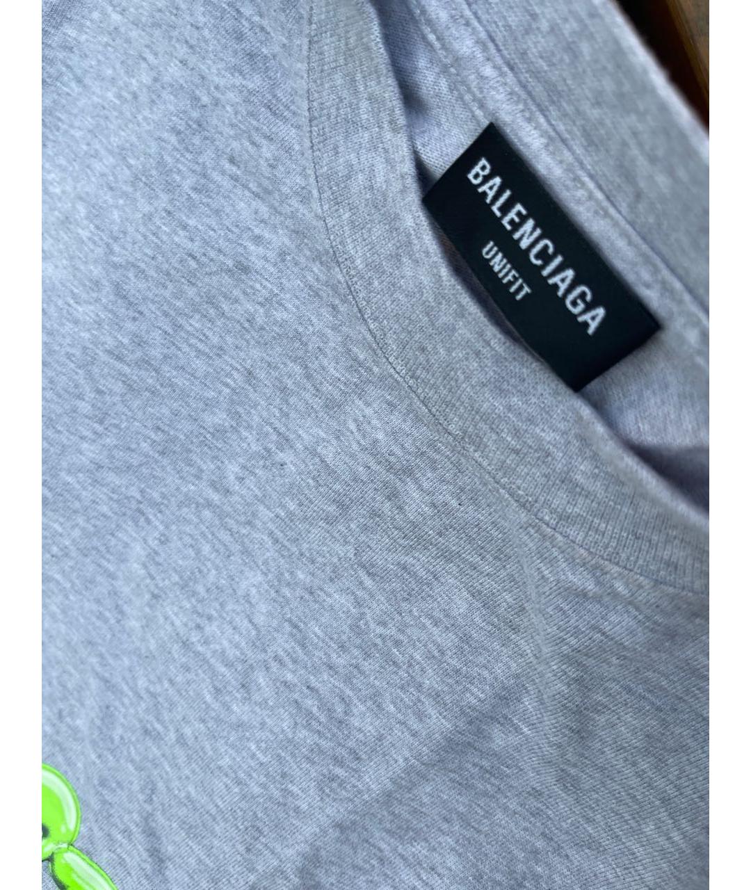 BALENCIAGA Серая футболка, фото 2