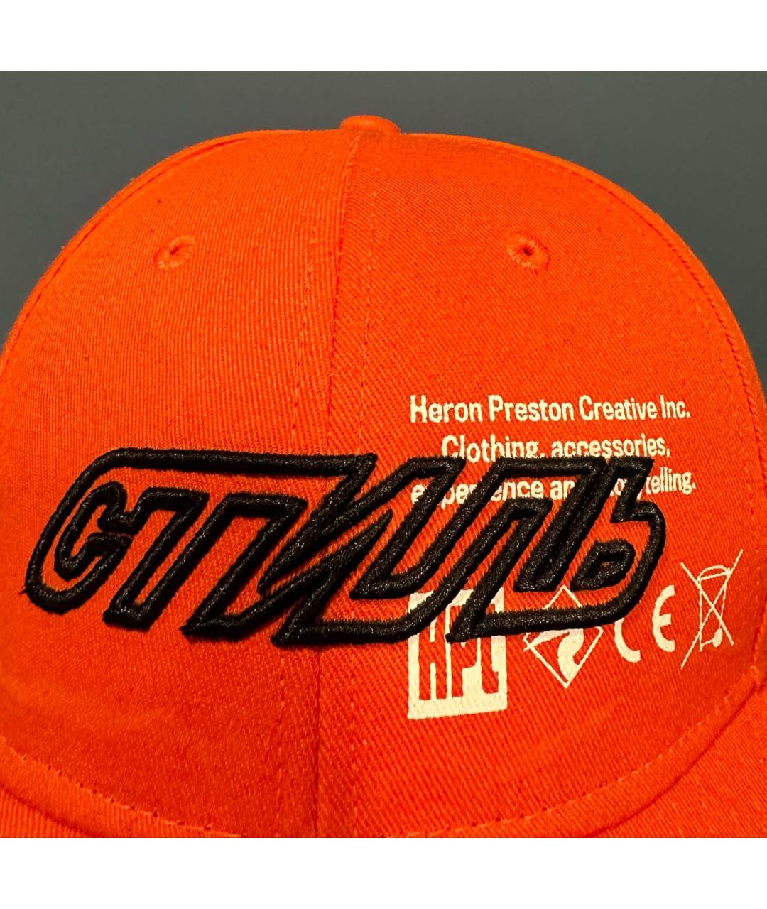 HERON PRESTON Оранжевая хлопковая кепка/бейсболка, фото 4