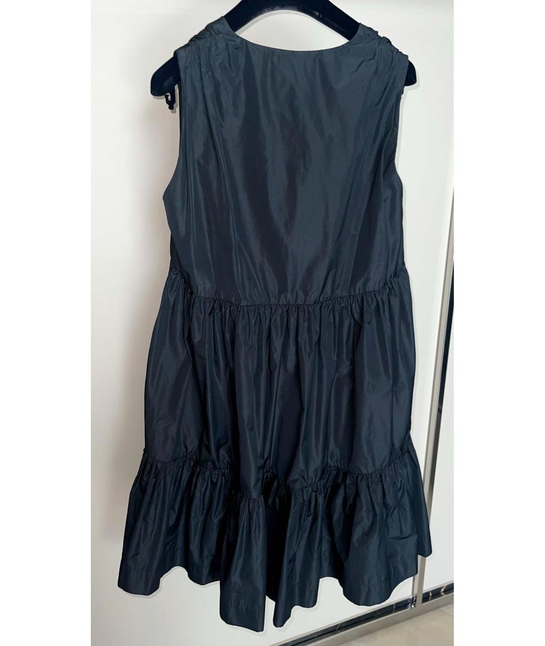 MSGM Черное полиэстеровое коктейльное платье, фото 2