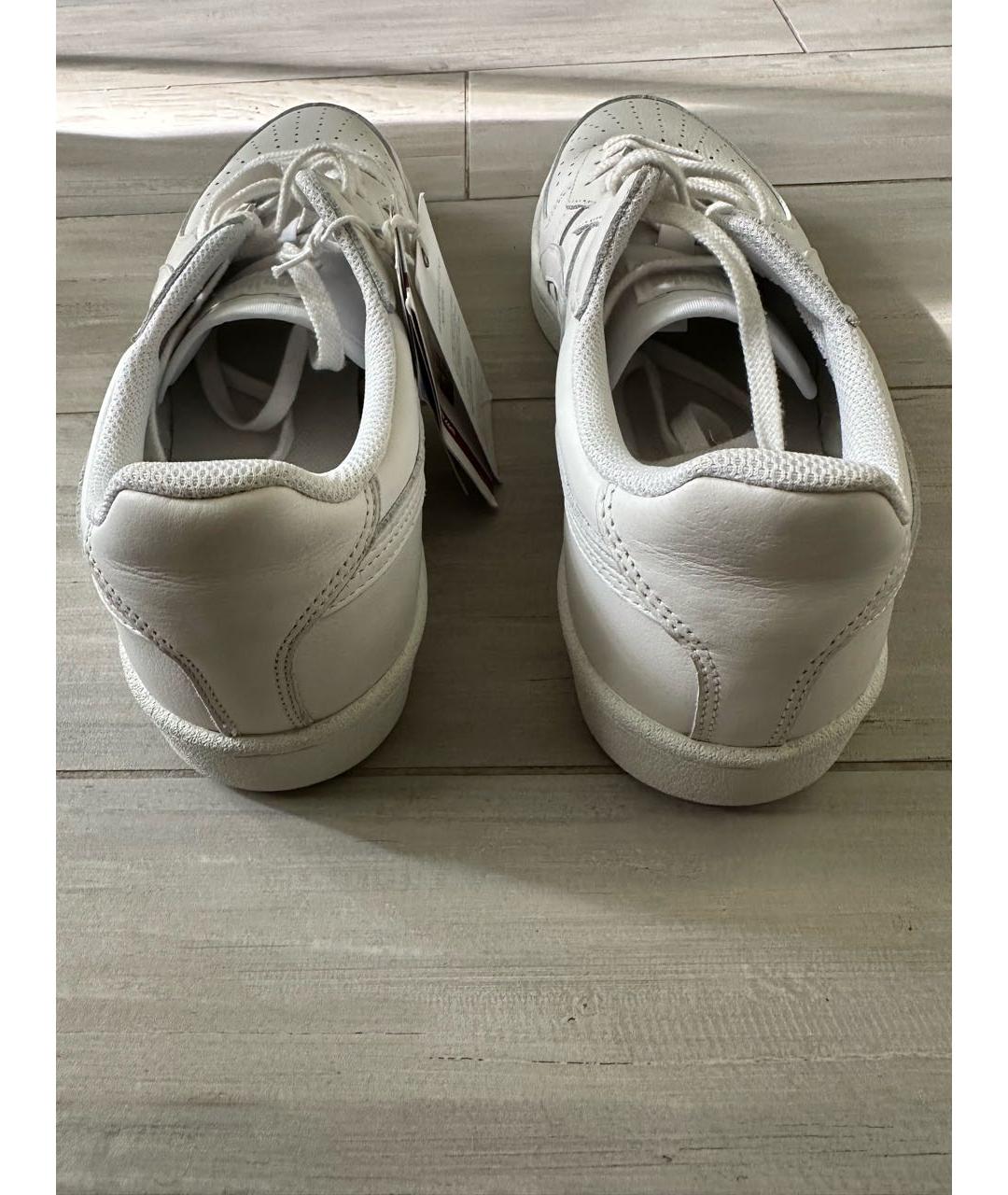ASICS Белые кожаные низкие кроссовки / кеды, фото 4