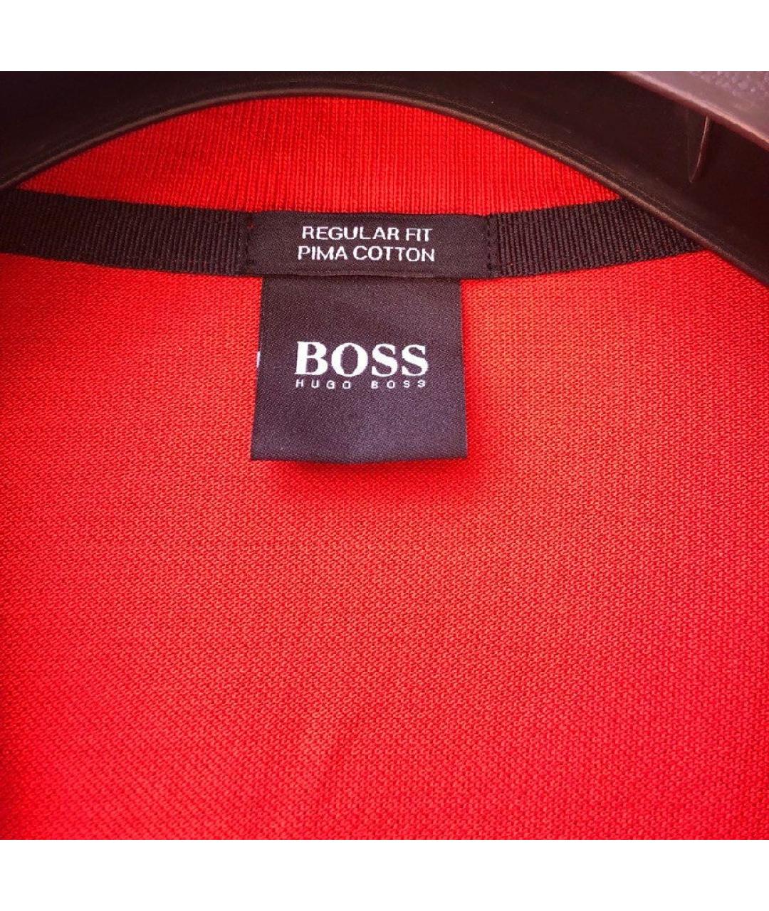 HUGO BOSS Красная хлопковая футболка, фото 7