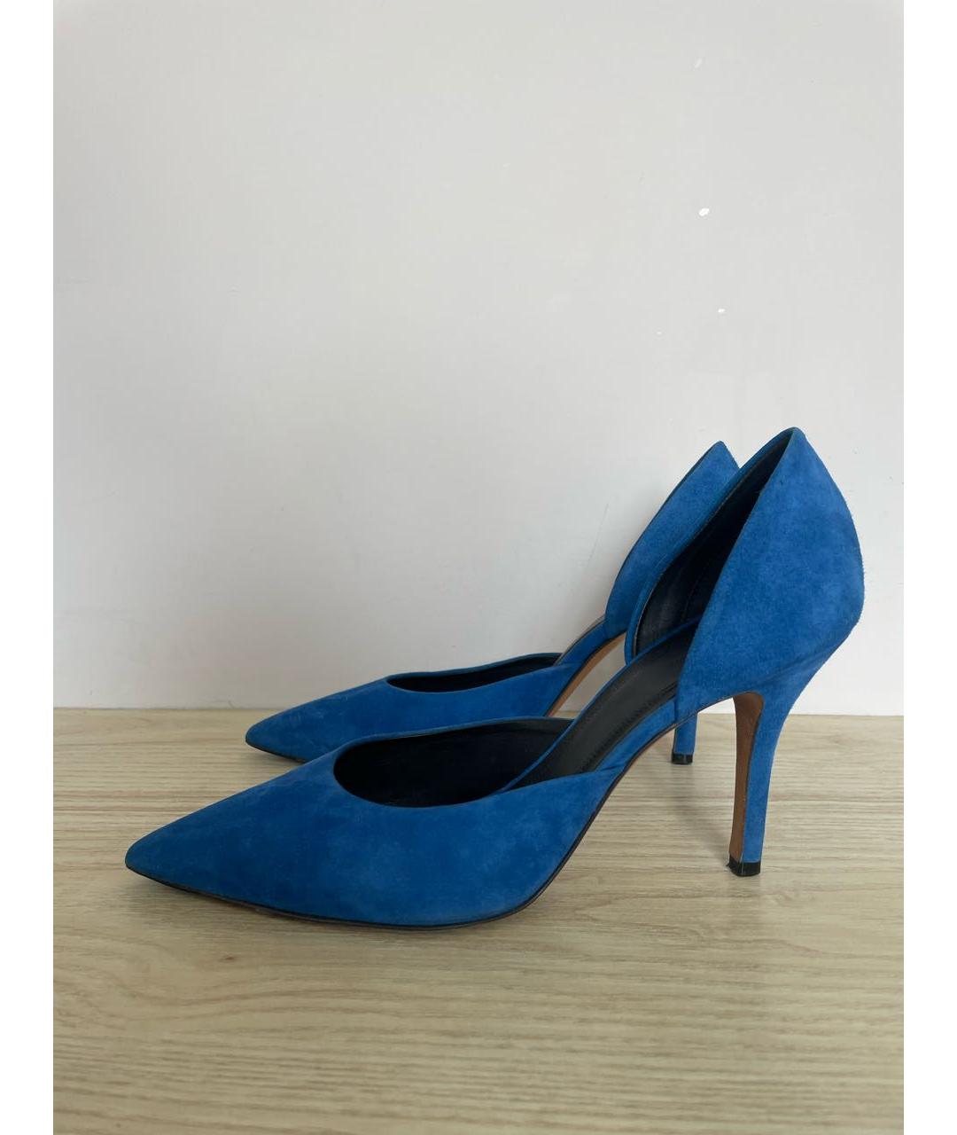 CELINE PRE-OWNED Синие замшевые туфли, фото 3