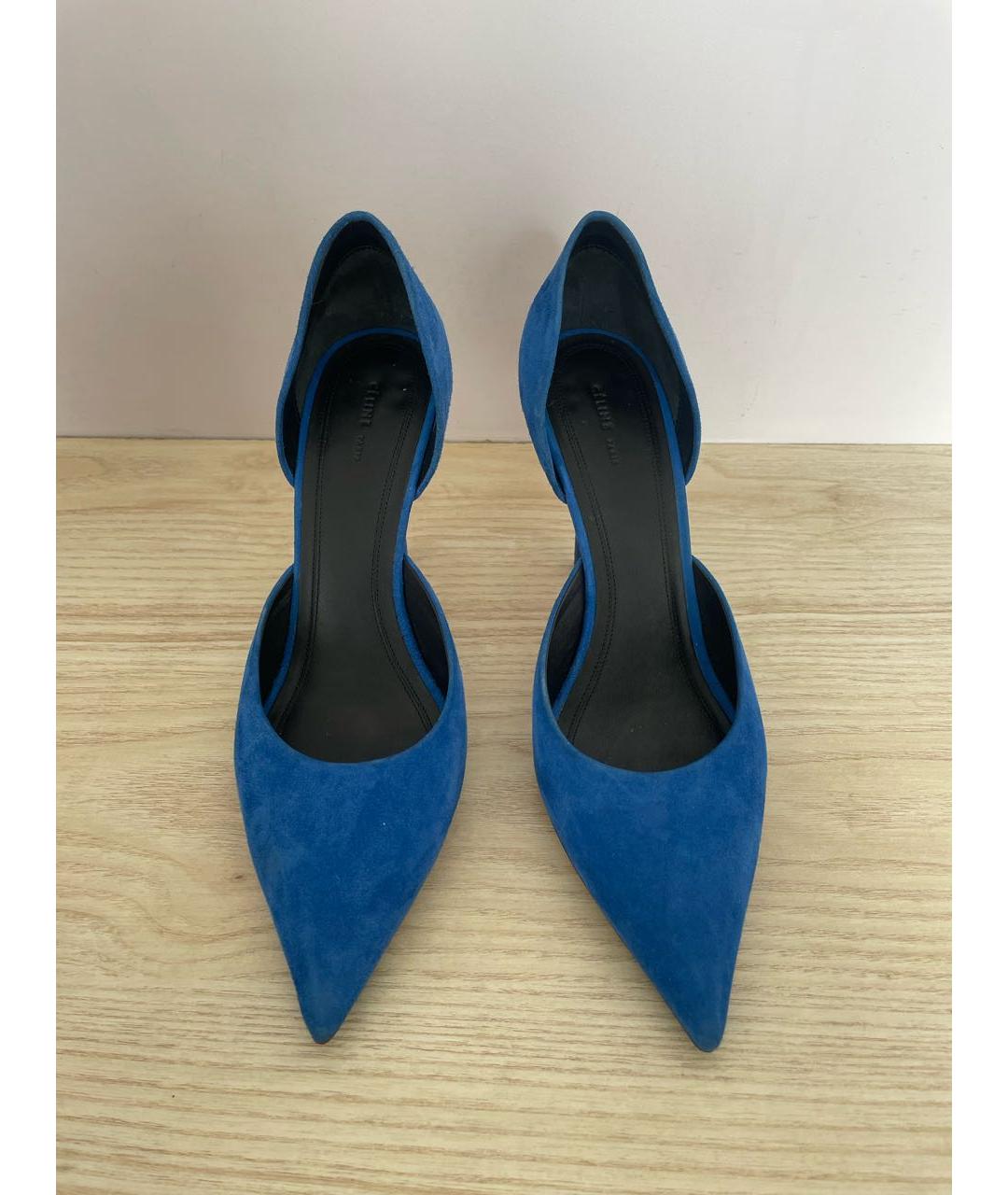 CELINE PRE-OWNED Синие замшевые туфли, фото 2