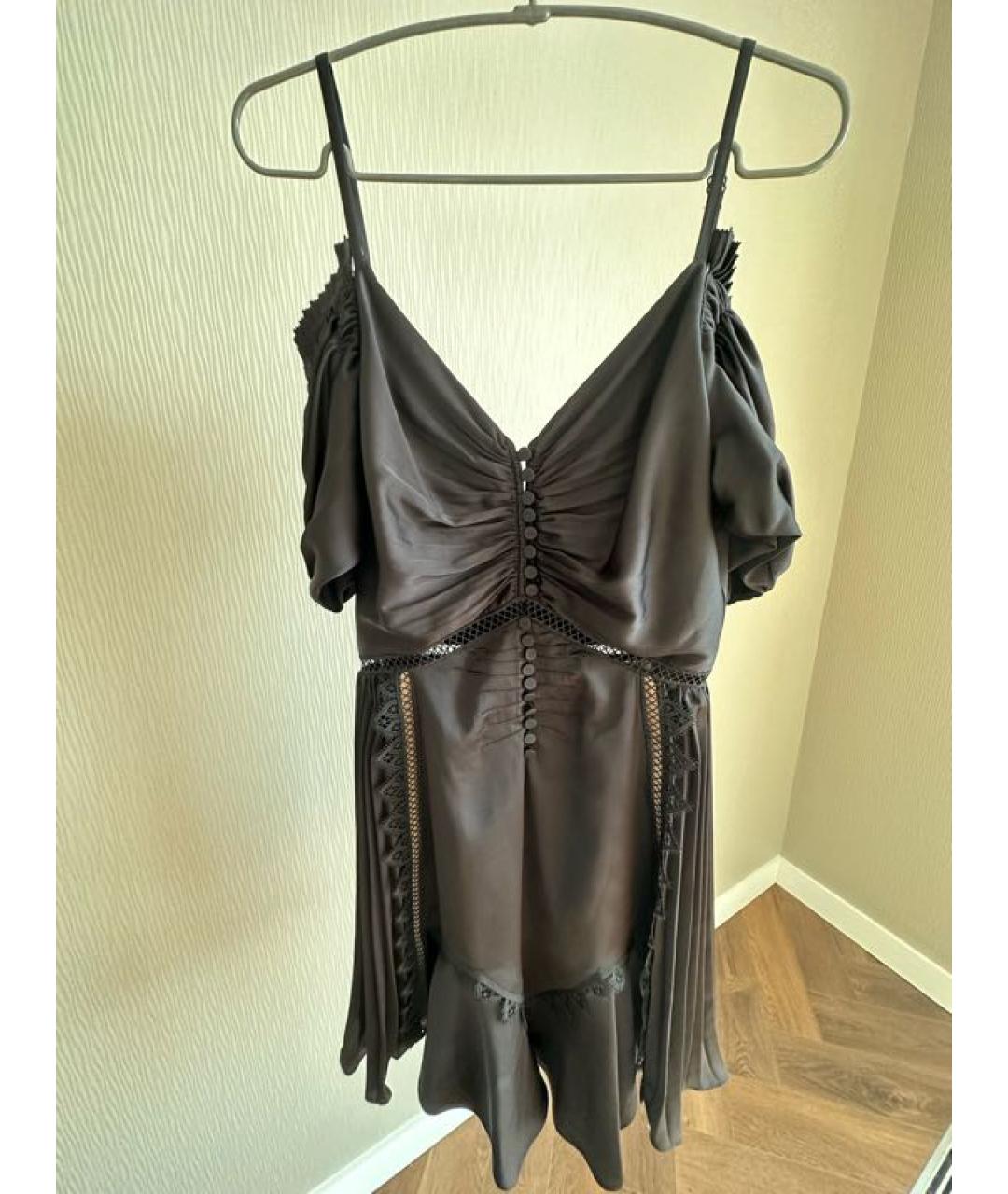 SELF-PORTRAIT Черное полиэстеровое коктейльное платье, фото 2