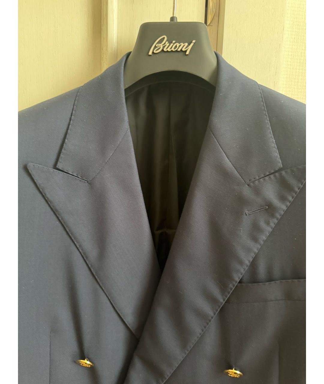 RALPH LAUREN PURPLE LABEL Темно-синий шерстяной пиджак, фото 4