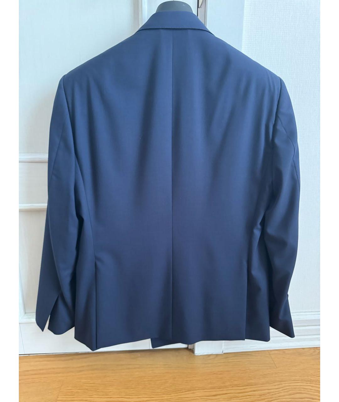 RALPH LAUREN PURPLE LABEL Темно-синий шерстяной пиджак, фото 3