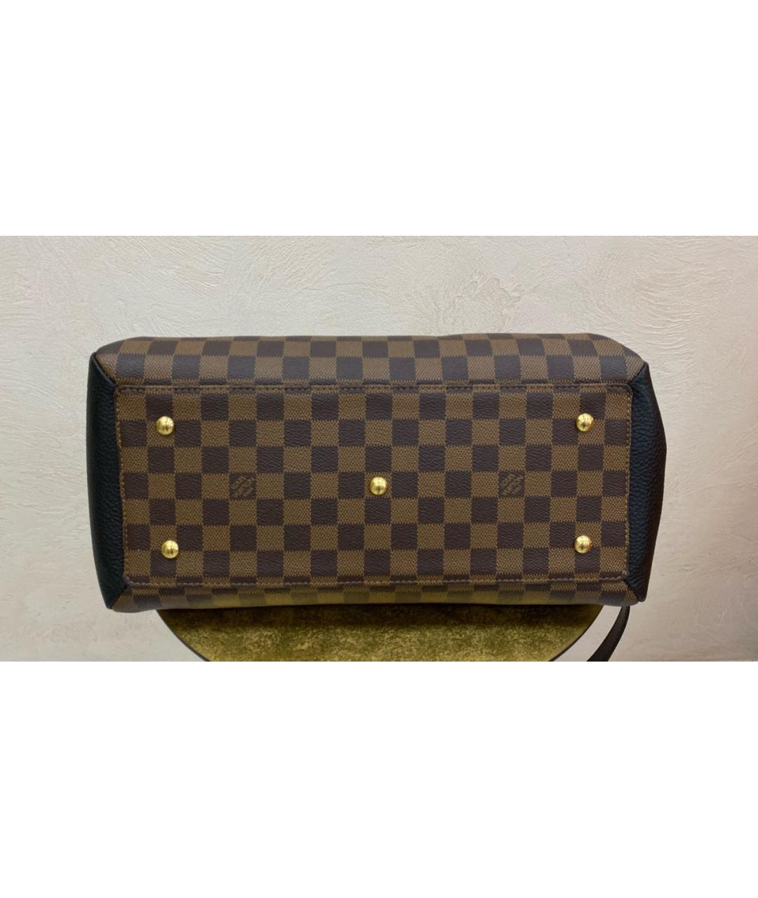 LOUIS VUITTON PRE-OWNED Коричневая кожаная сумка с короткими ручками, фото 5