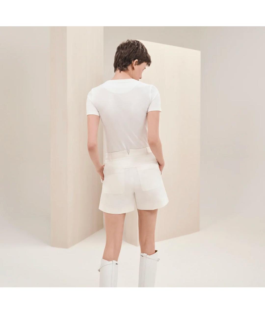 HERMES PRE-OWNED Белые хлопковые шорты, фото 2