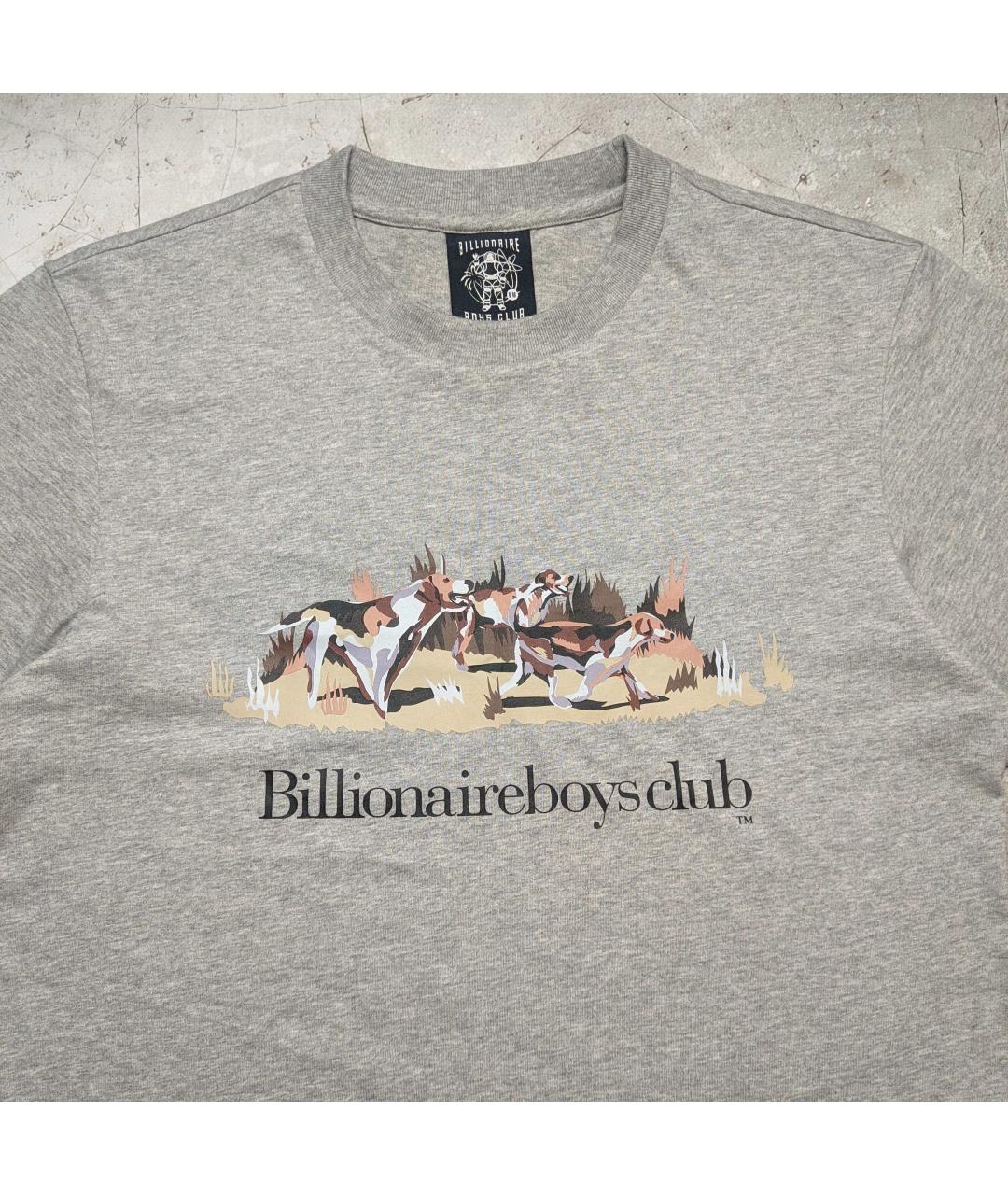 BILLIONAIRE BOYS CLUB Серая хлопковая футболка, фото 2