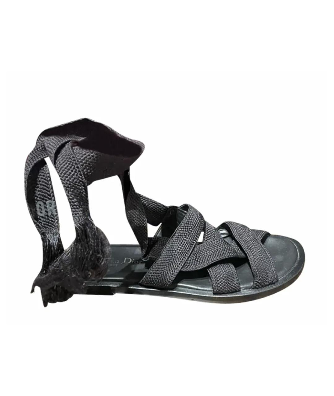 CHRISTIAN DIOR PRE-OWNED Черные сандалии, фото 1