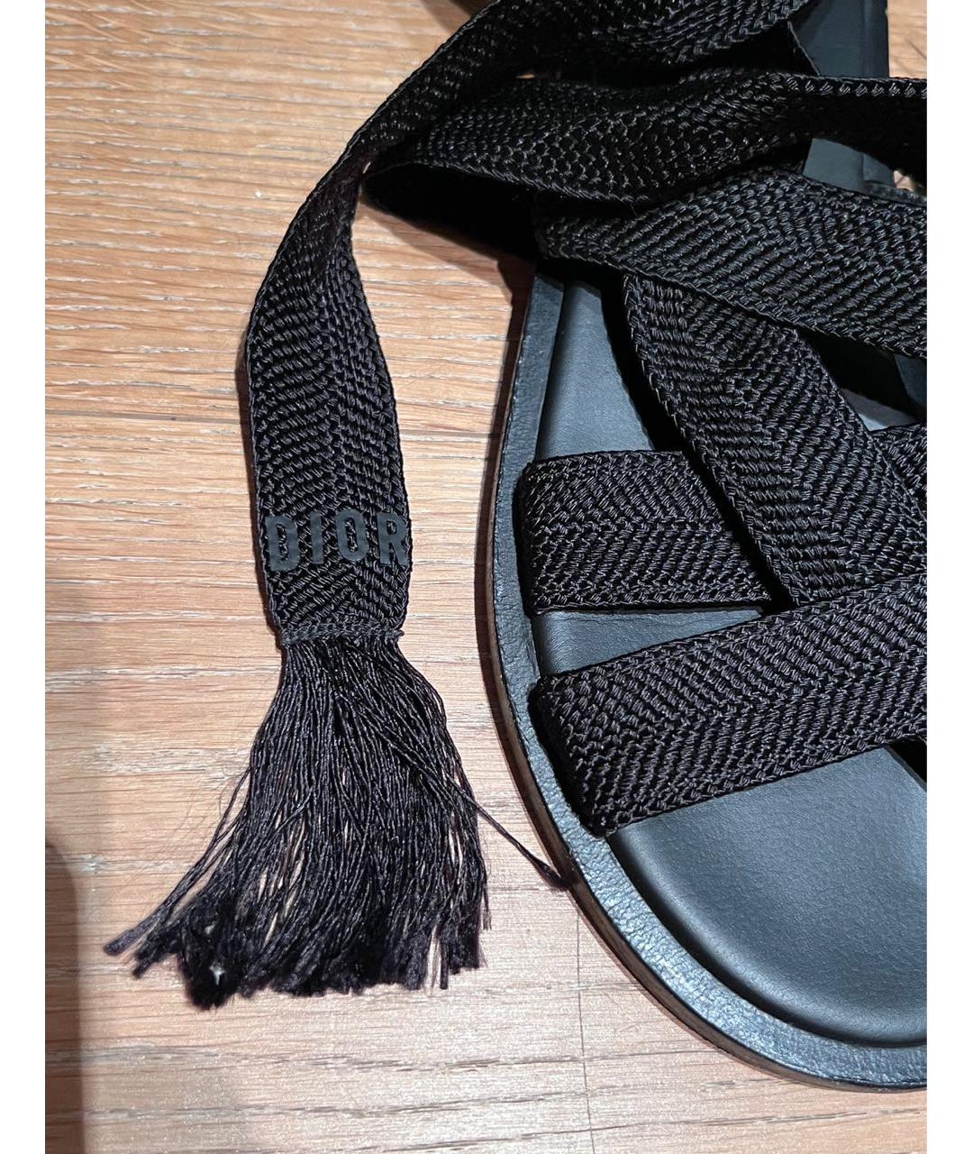 CHRISTIAN DIOR PRE-OWNED Черные сандалии, фото 6