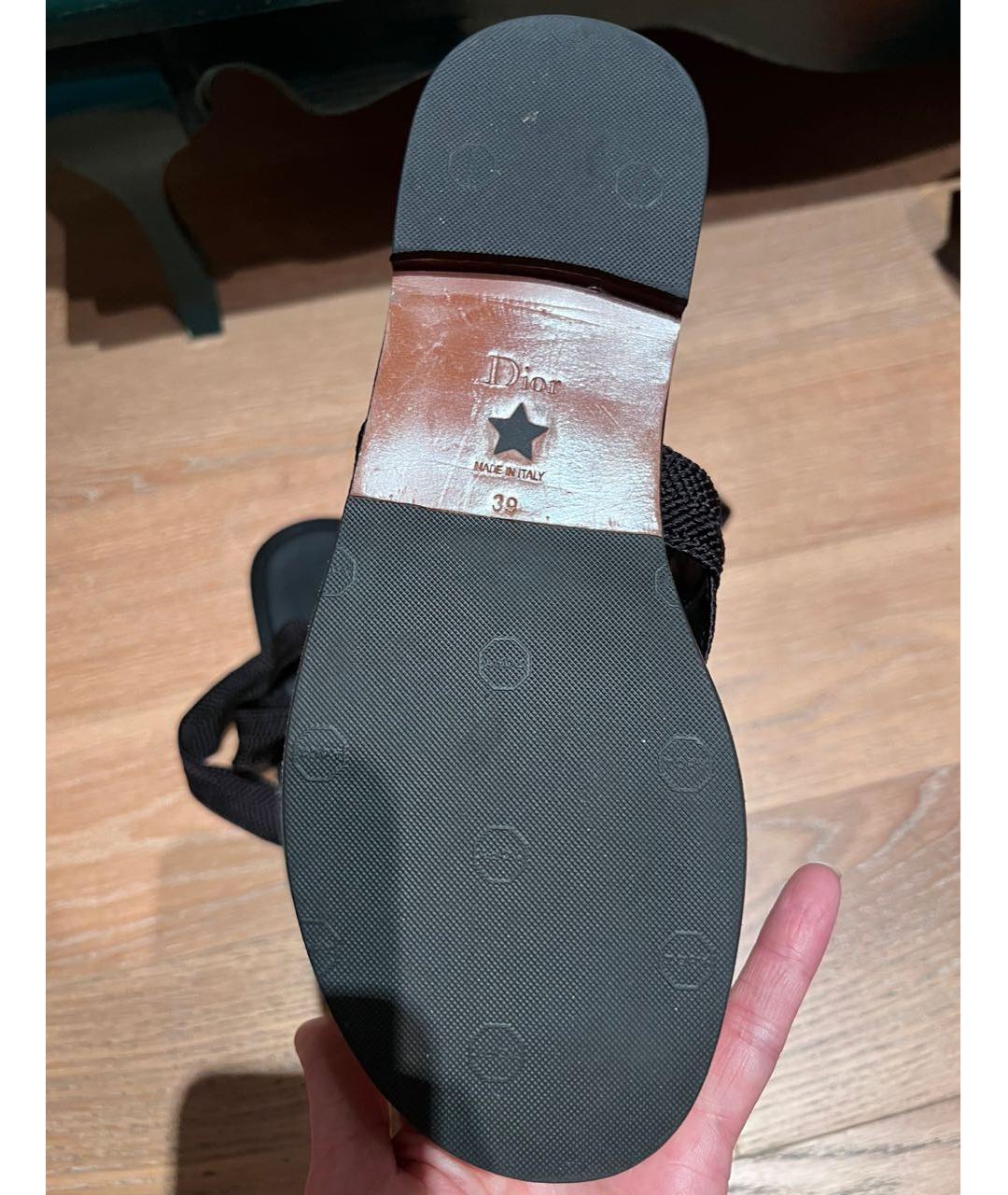 CHRISTIAN DIOR PRE-OWNED Черные сандалии, фото 9