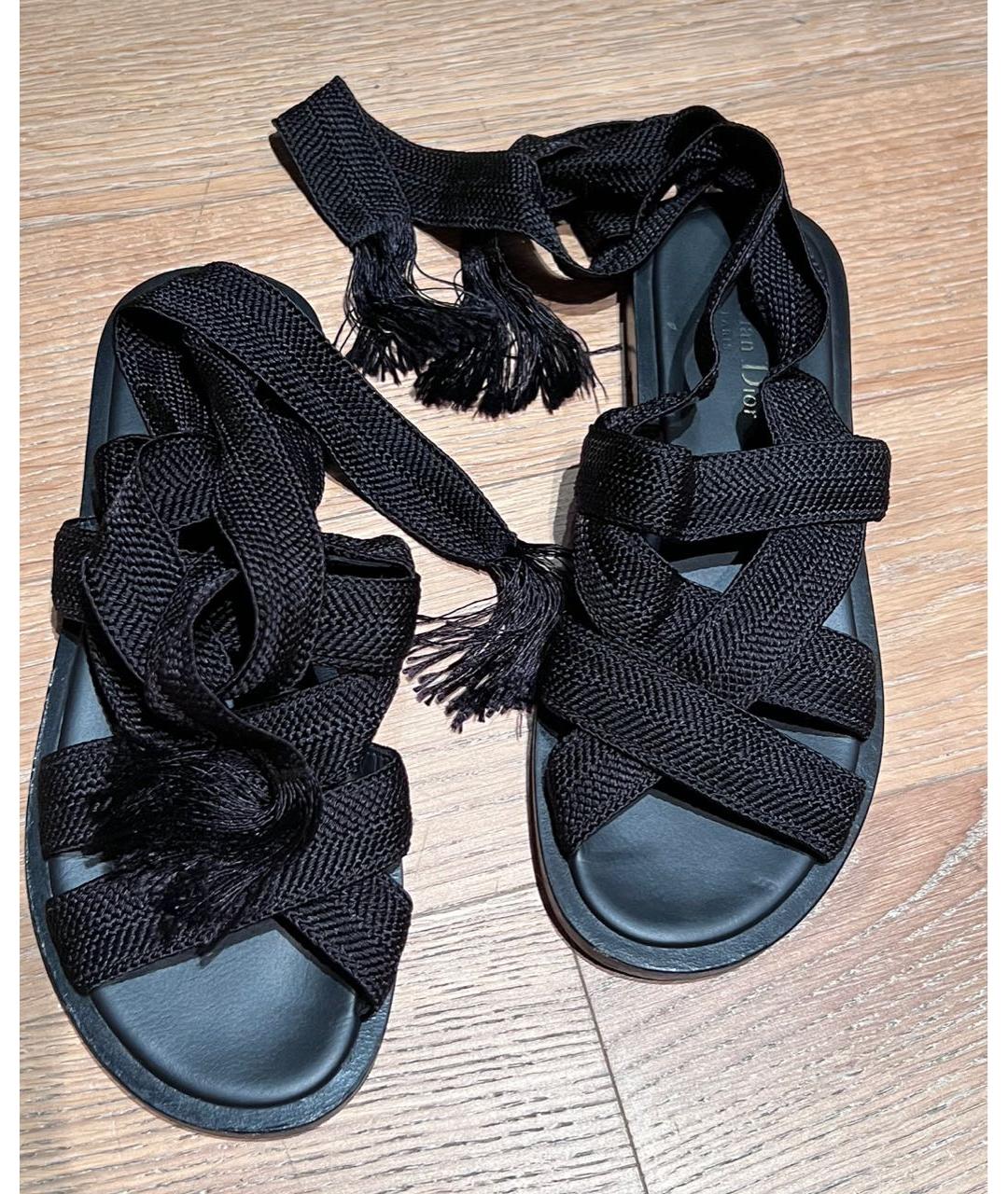 CHRISTIAN DIOR PRE-OWNED Черные сандалии, фото 3