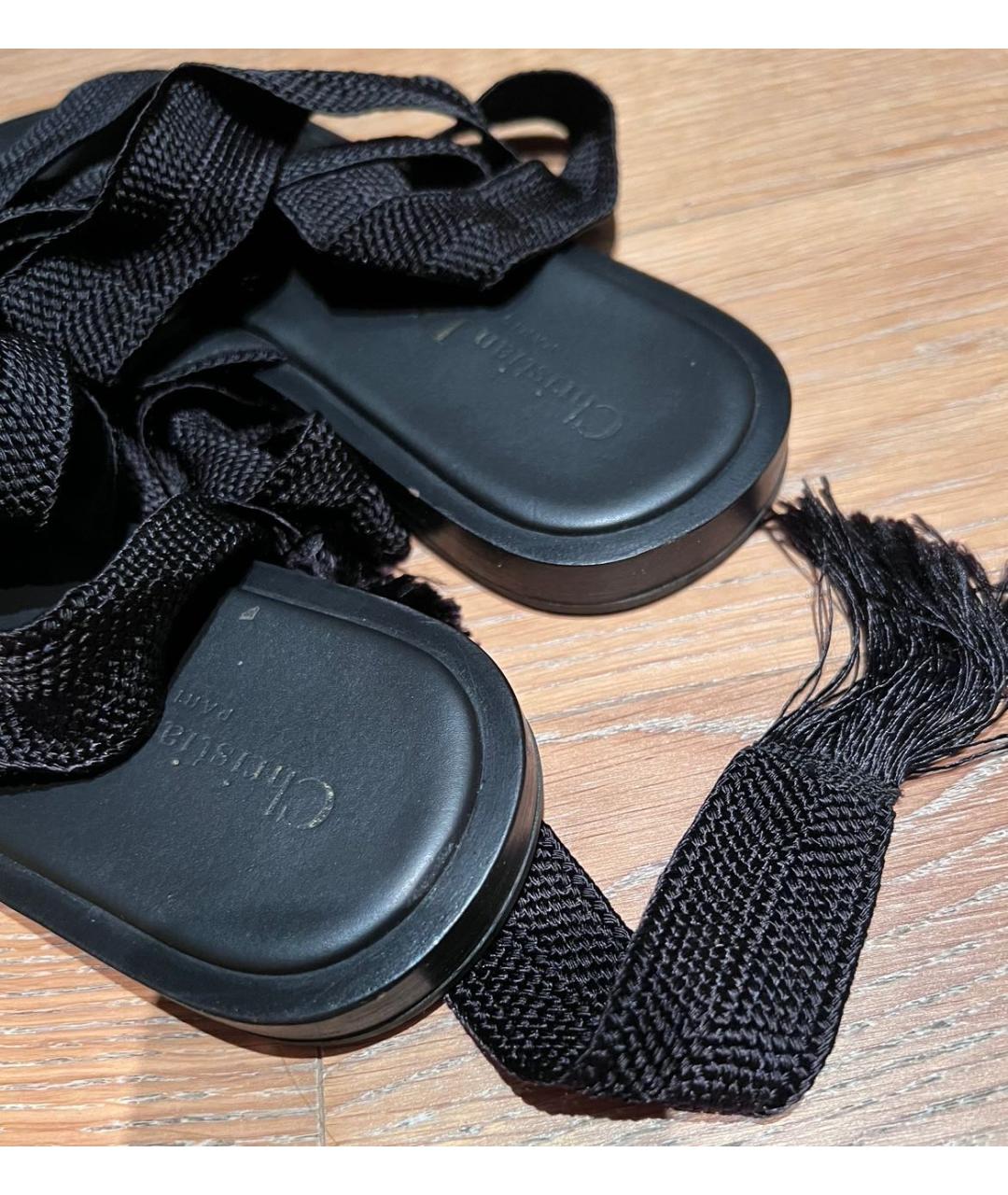 CHRISTIAN DIOR PRE-OWNED Черные сандалии, фото 4