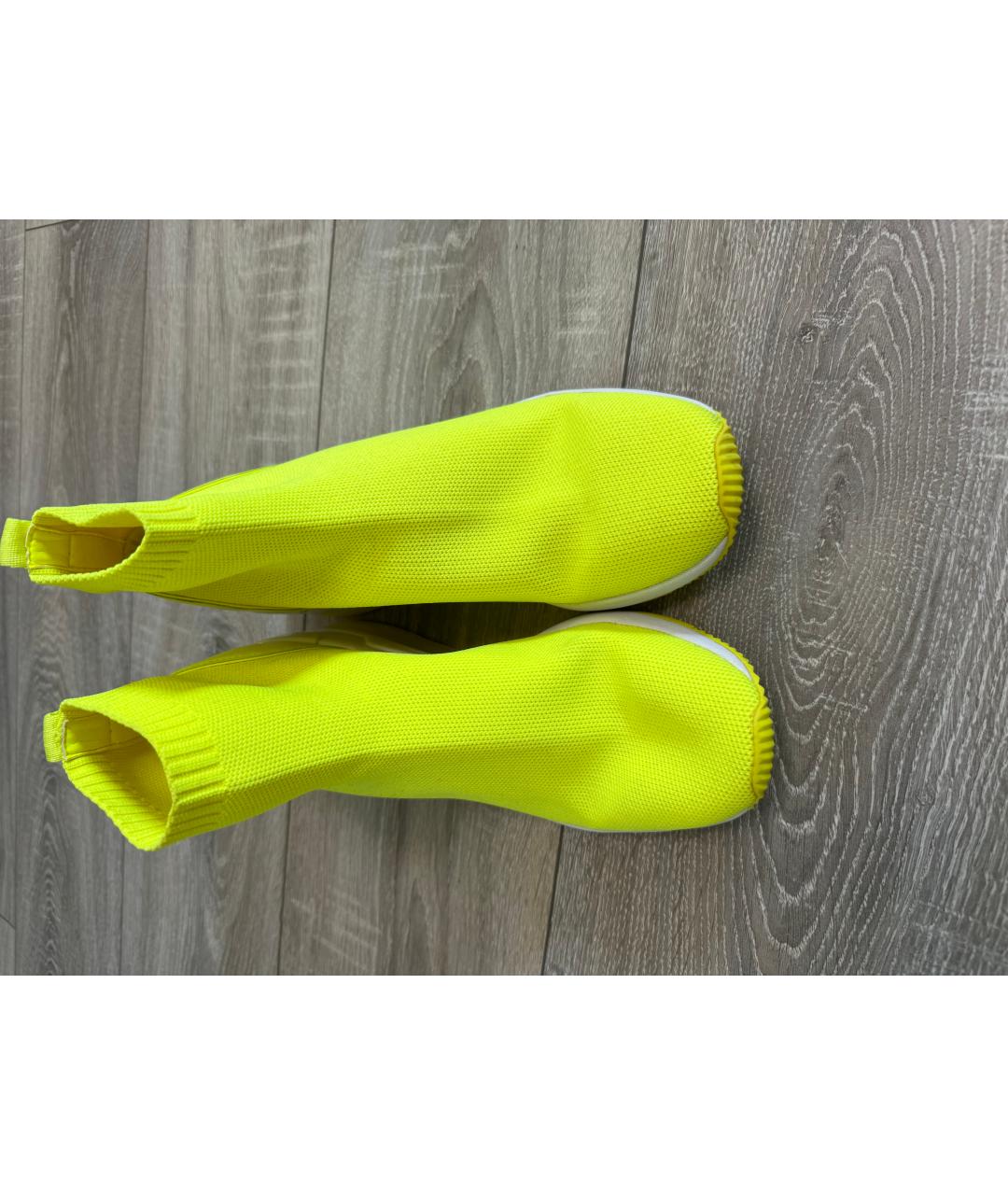 MICHAEL KORS Зеленые текстильные кроссовки, фото 2