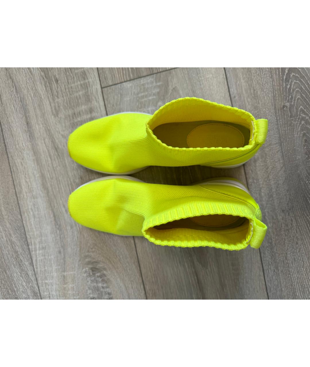 MICHAEL KORS Зеленые текстильные кроссовки, фото 3