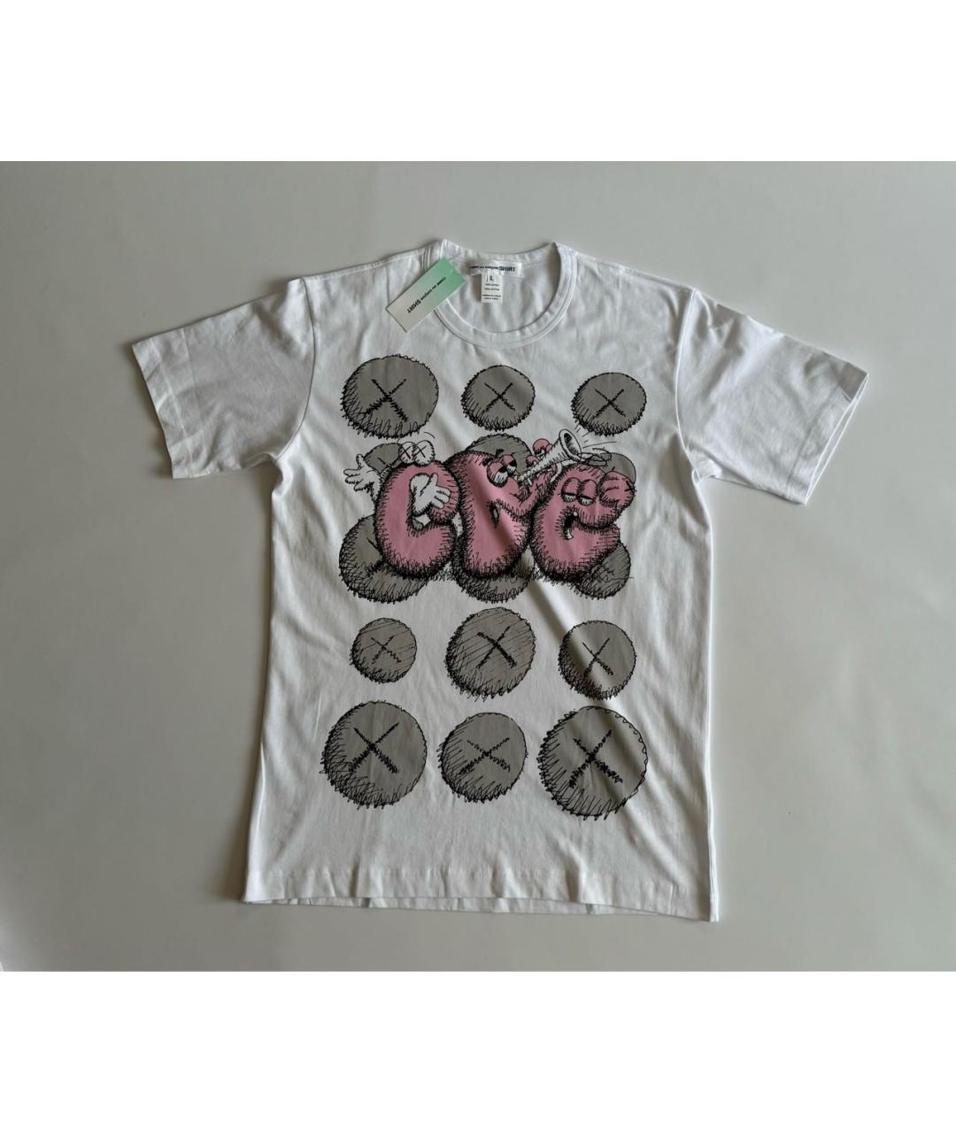 COMME DES GARÇONS SHIRT Белая хлопковая футболка, фото 4