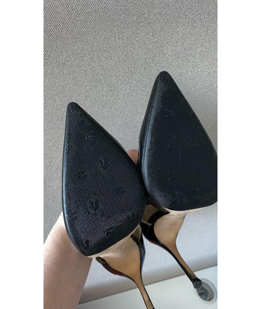 CAROLINA HERRERA Черные кожаные туфли, фото 5