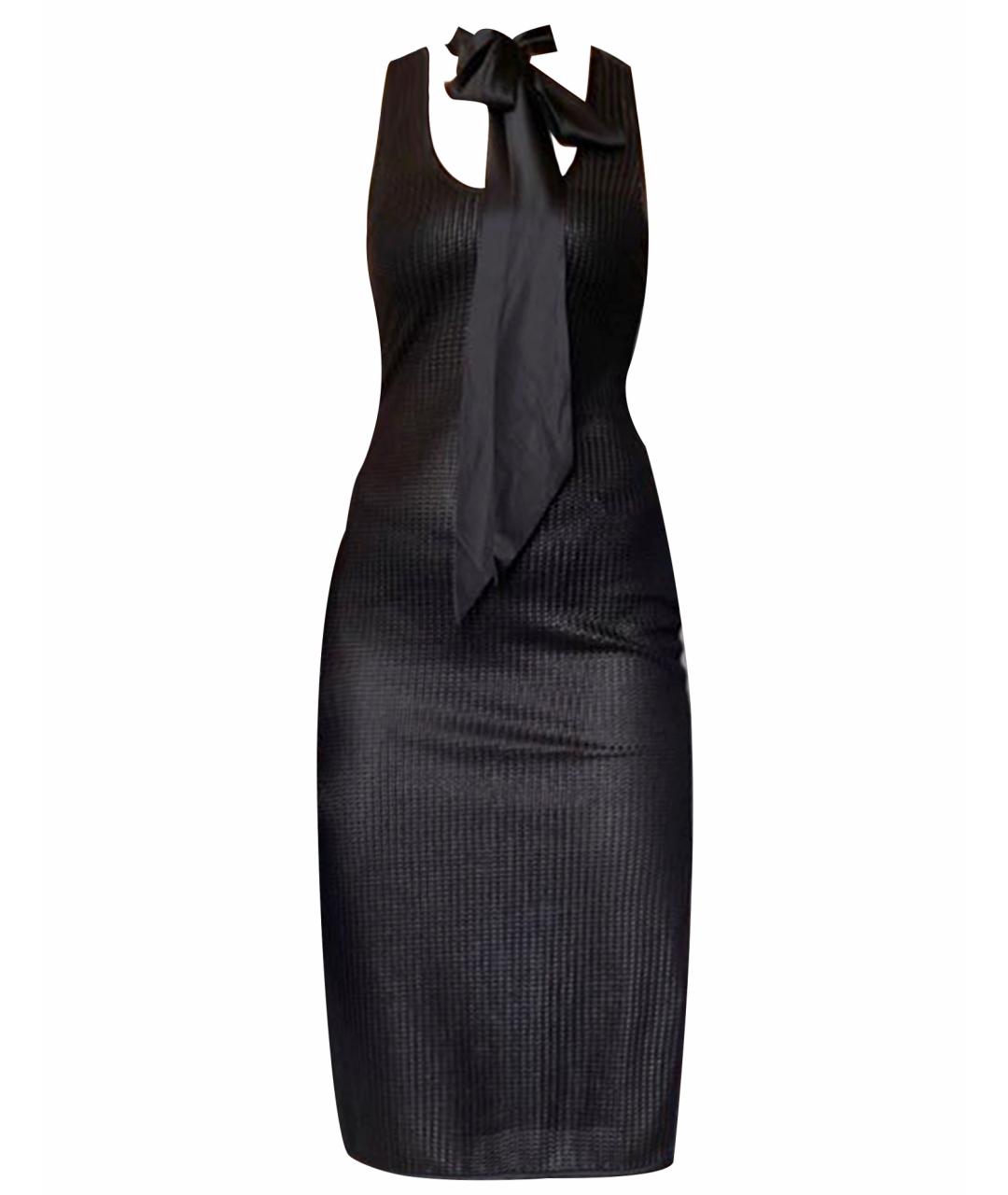 GIVENCHY Черное ацетатное коктейльное платье, фото 1