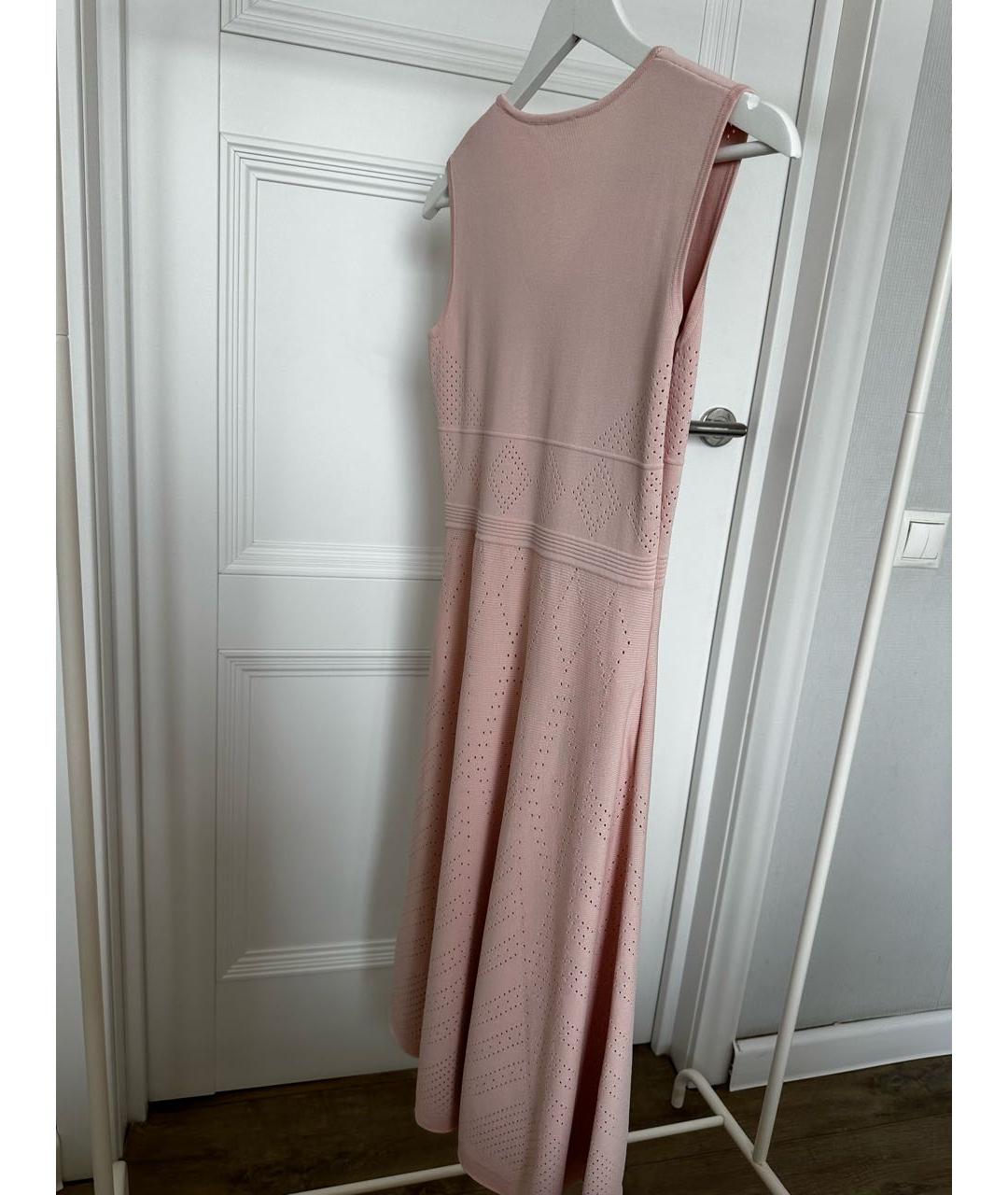 ALAIA Розовое вискозное повседневное платье, фото 5