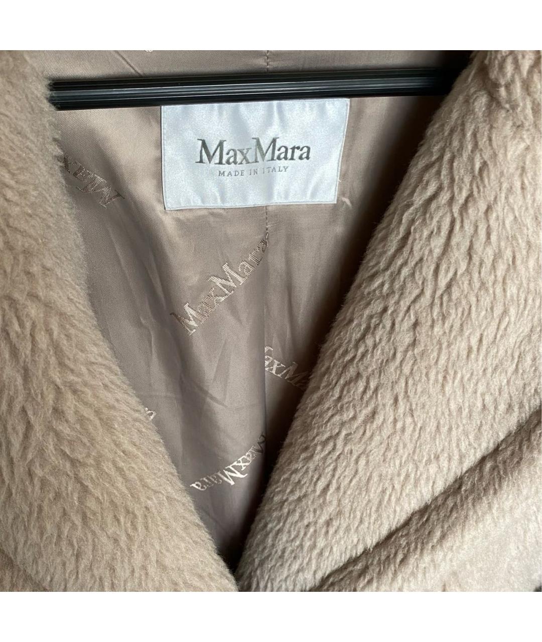 MAX MARA Бежевая меховая шуба, фото 5