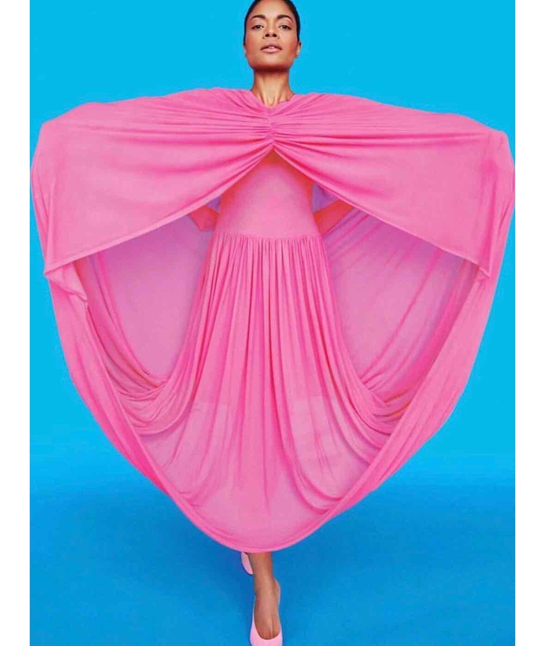 CELINE PRE-OWNED Розовое шелковое повседневное платье, фото 4