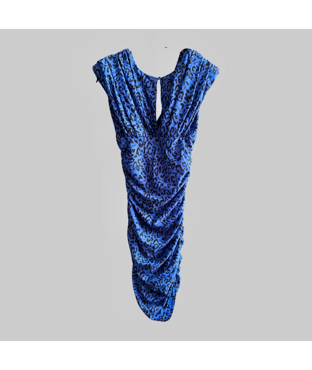 ANIYE BY Синее полиэстеровое коктейльное платье, фото 9