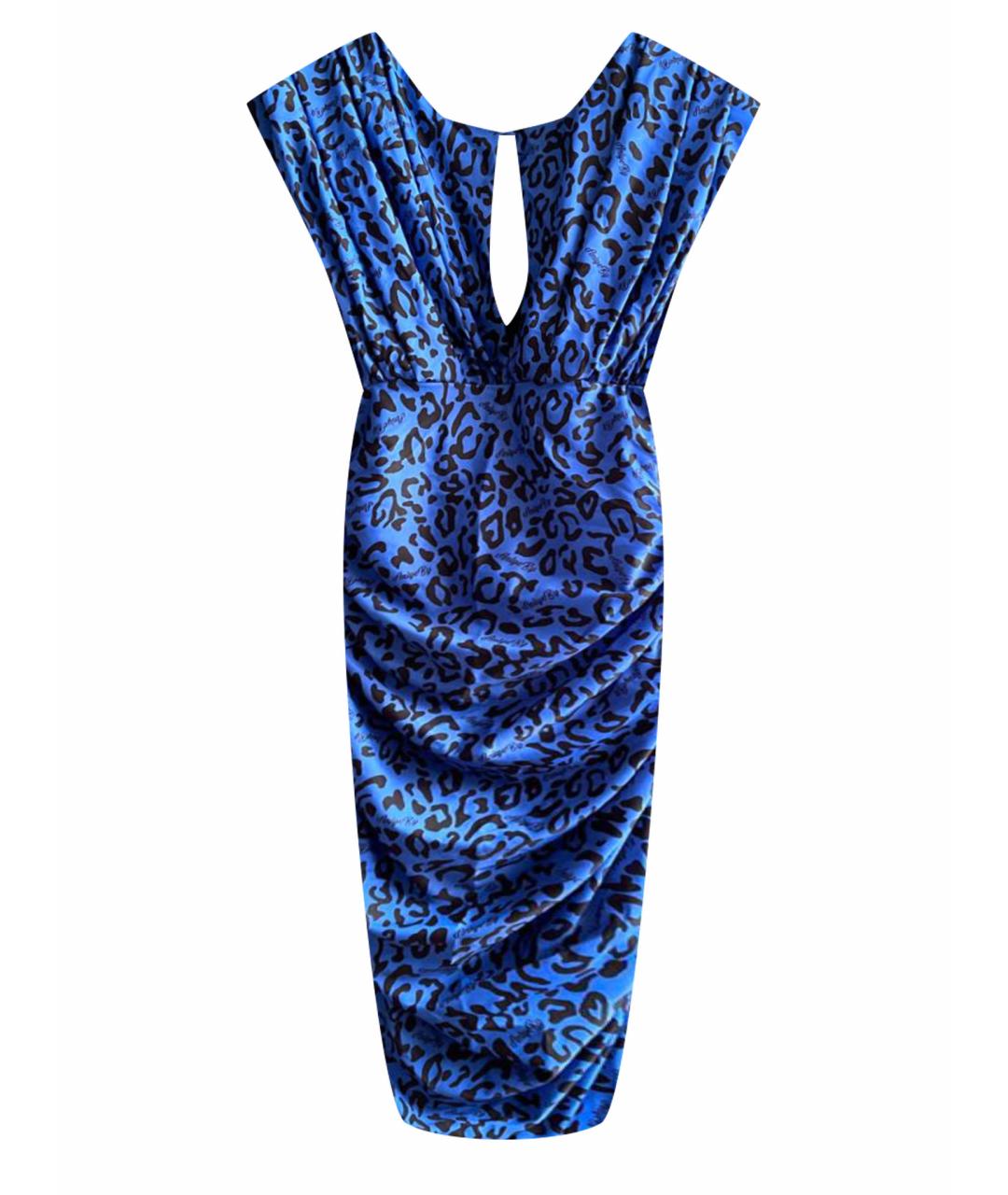 ANIYE BY Синее полиэстеровое коктейльное платье, фото 1