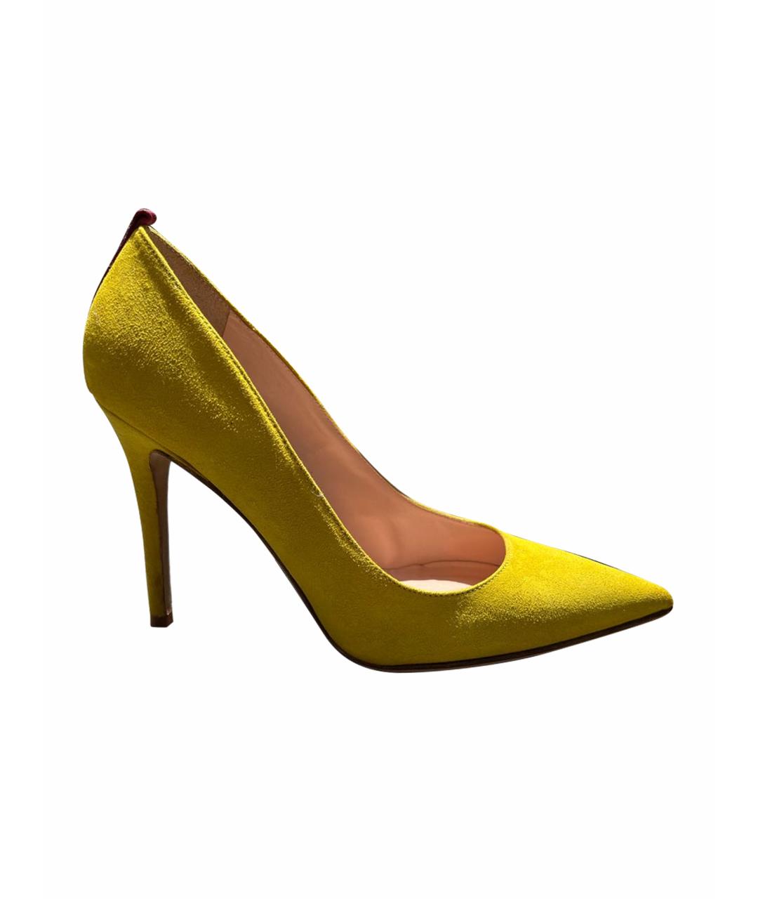 SJP COLLECTION Желтые замшевые туфли, фото 1