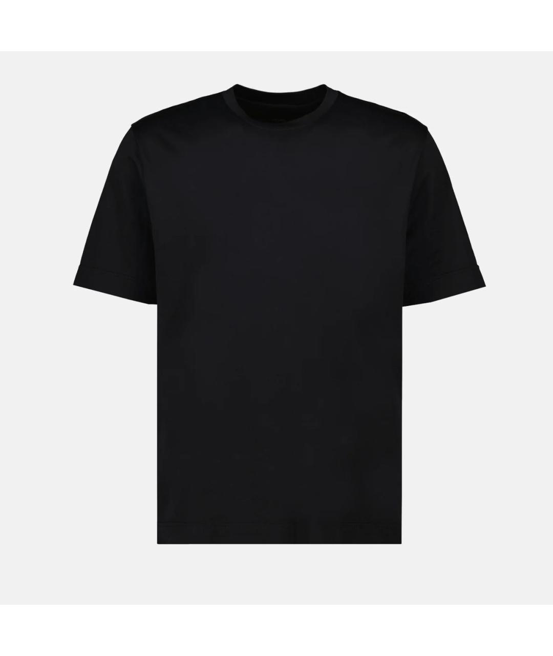 FENDI Черная хлопковая футболка, фото 8