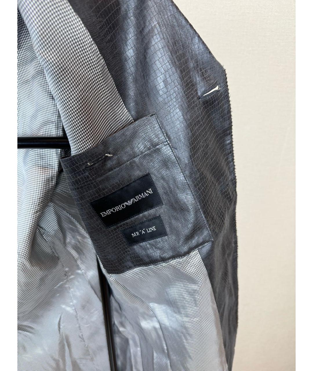 EMPORIO ARMANI Серый вискозный пиджак, фото 6