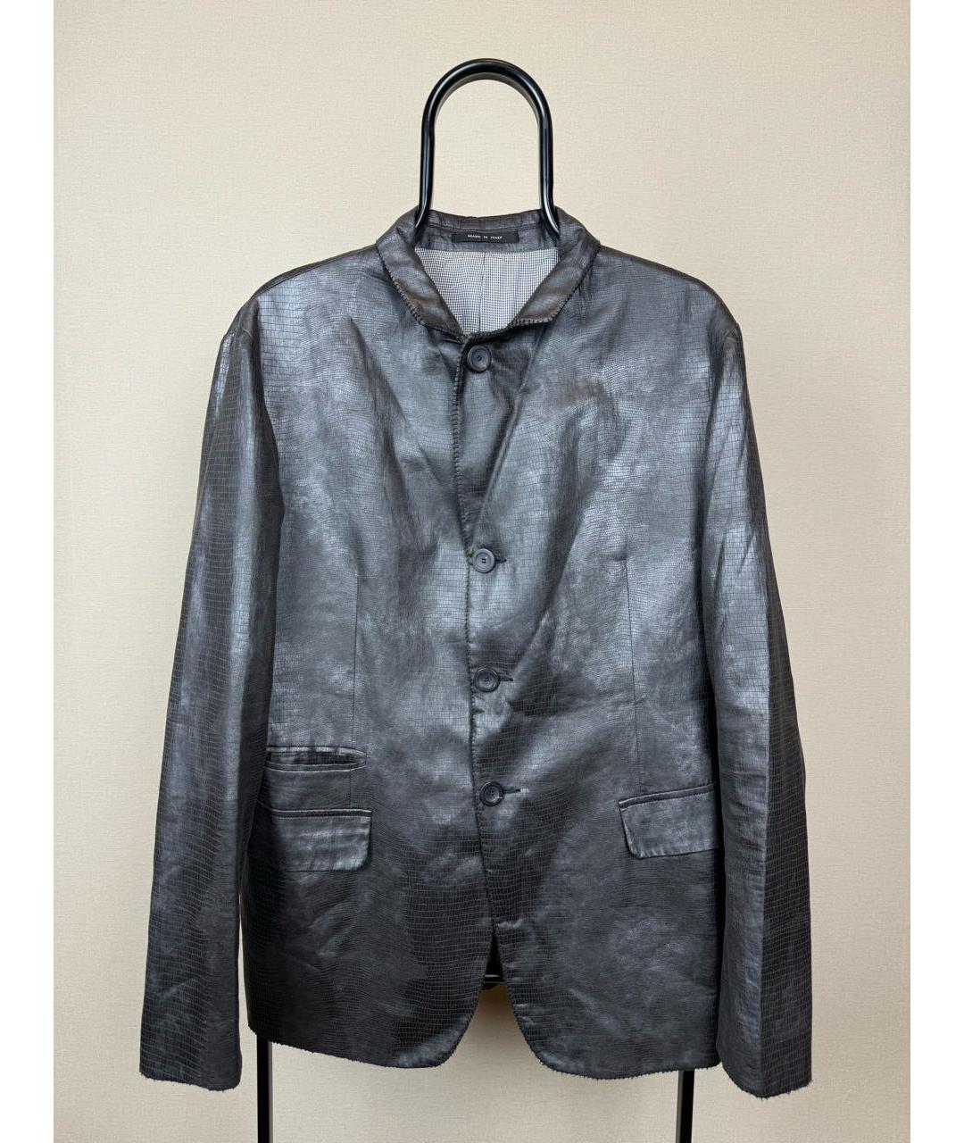 EMPORIO ARMANI Серый вискозный пиджак, фото 2