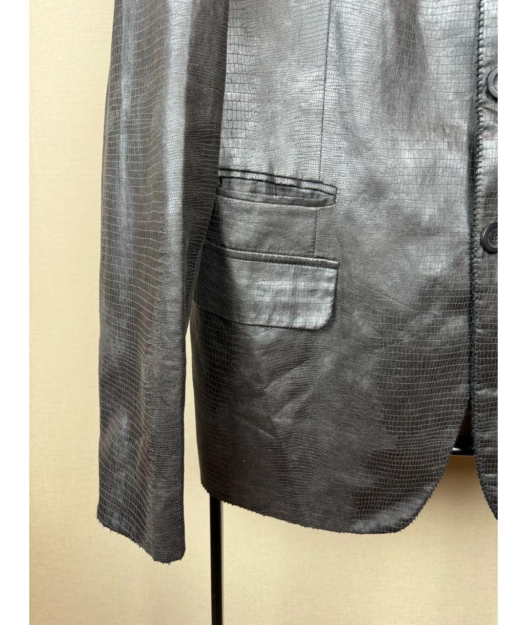 EMPORIO ARMANI Серый вискозный пиджак, фото 5