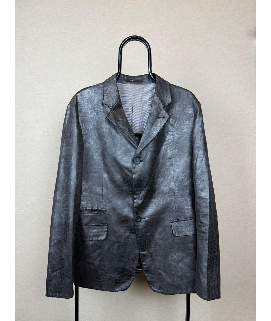 EMPORIO ARMANI Серый вискозный пиджак, фото 8