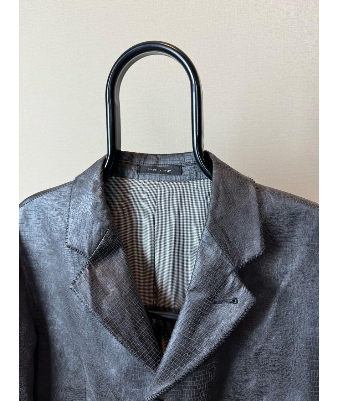 EMPORIO ARMANI Серый вискозный пиджак, фото 3