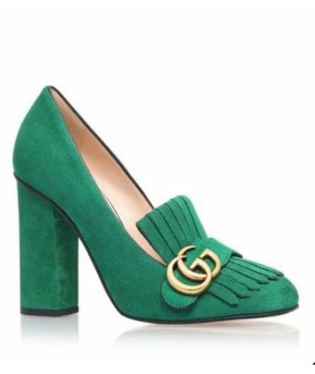 GUCCI Зеленые замшевые туфли, фото 1