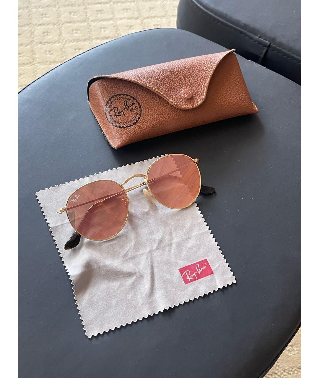 RAY BAN Коралловые солнцезащитные очки, фото 5