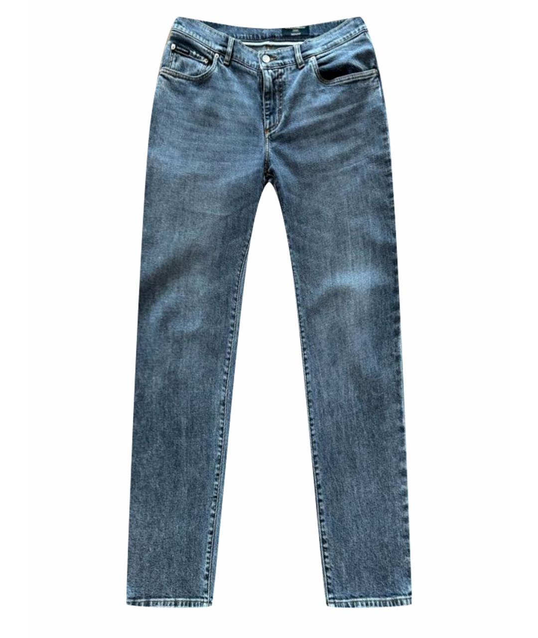 DOLCE&GABBANA Антрацитовые хлопко-эластановые джинсы скинни, фото 1